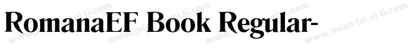 RomanaEF Book Regular字体转换